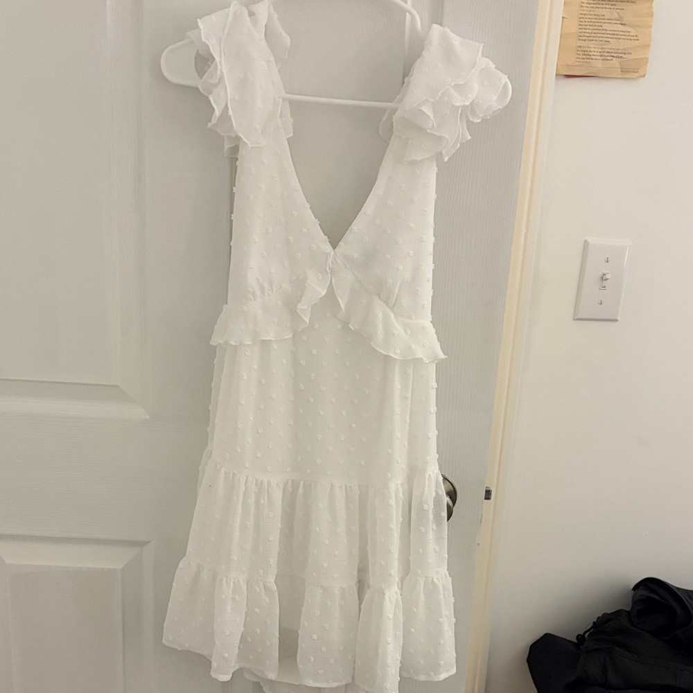 Trixxi Ivory Sleeveless Dress